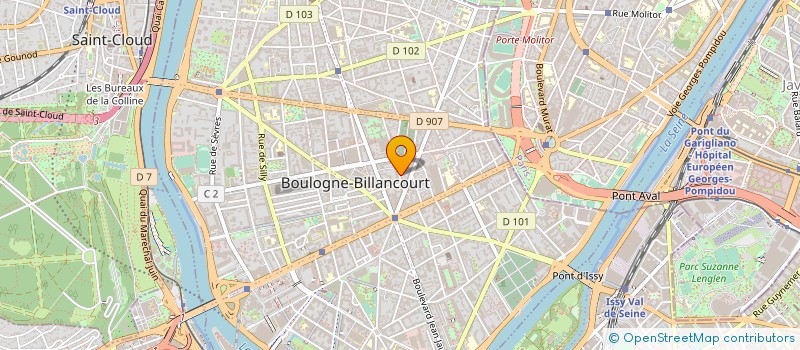 localisation de l'entreprise ECOLE GLACE PATINOIRE BOULOGNE à BOULOGNE-BILLANCOURT