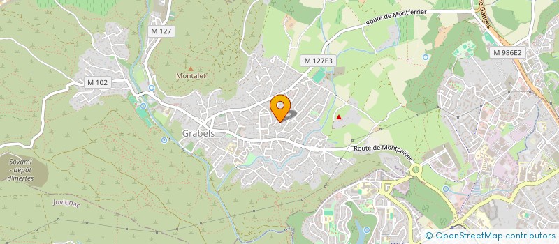 localisation de l'entreprise ECOLE GRABELLOISE DE DANSE & MAINTIEN à GRABELS