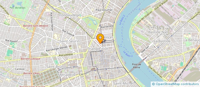 localisation de l'entreprise ECOLE H.O.M.E.  BORDEAUX