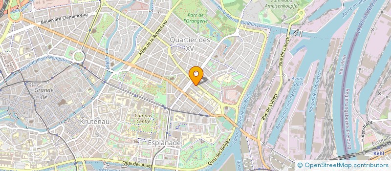 localisation de l'entreprise ECOLE HESS IMMOBILIER à STRASBOURG