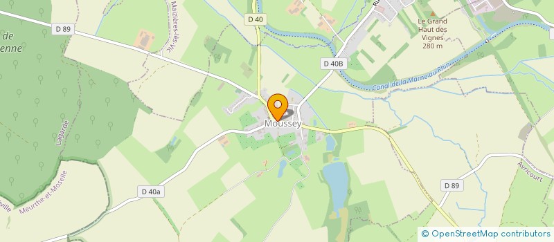 localisation de l'entreprise ECOLE INTERCO MUSIQUE DU SANON  MOUSSEY