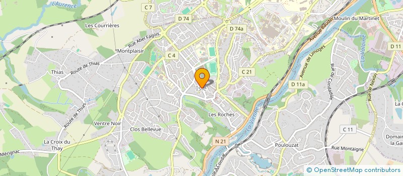 localisation de l'entreprise ECOLE INTERCOMMUNALE DE MUSIQUE à ISLE