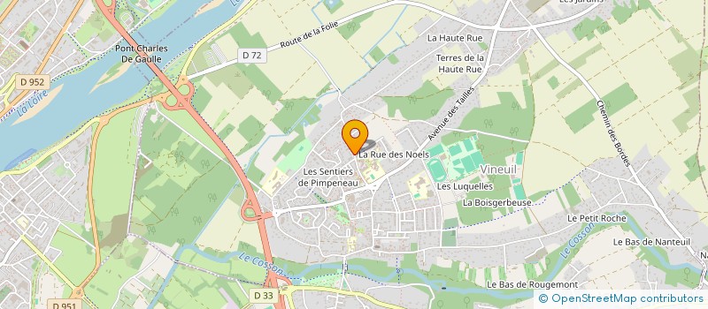 localisation de l'entreprise ECOLE INTERCOMMUNALE DE MUSIQUE VINEUIL-SAINT CLAUDE DE DIRAY à VINEUIL