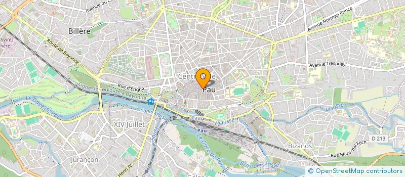 localisation de l'entreprise ECOLE INTERNATIONALE DE PAU à PAU