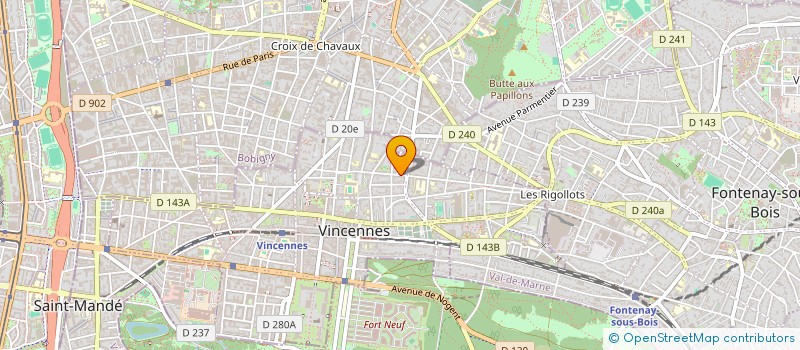 localisation de l'entreprise ECOLE INTERNATIONALE DE SCLEROTHERAPIE à VINCENNES