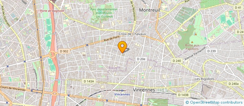 localisation de l'entreprise ECOLE INTERNATIONALE DES METIERS AUDIOVISUELS à MONTREUIL