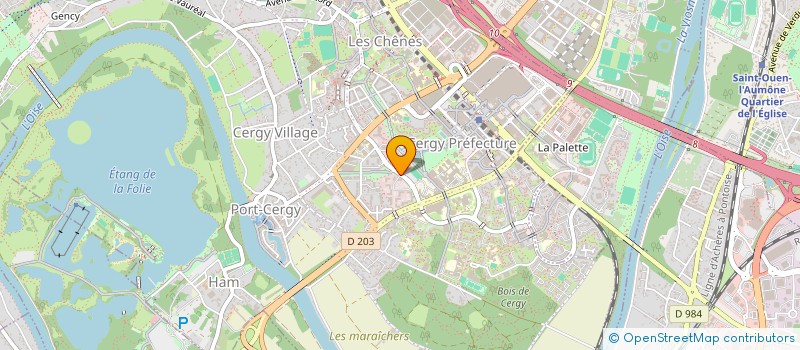 localisation de l'entreprise ECOLE INTERNATIONALE DES SCIENCES DU TRAITEMENT DE L INFO à CERGY