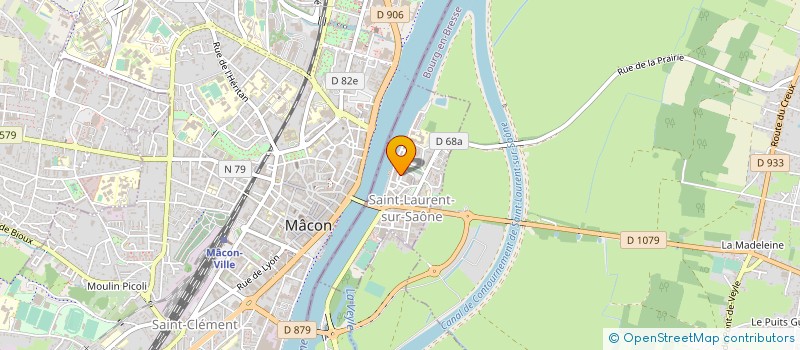 localisation de l'entreprise ECOLE KARATE ST LAURENTINE  SAINT-LAURENT-SUR-SAONE