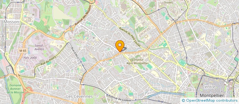 localisation de l'entreprise ECOLE L ENVOL à MONTPELLIER