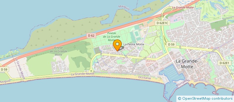 localisation de l'entreprise ECOLE L'OURS BLANC LGM  LA GRANDE-MOTTE