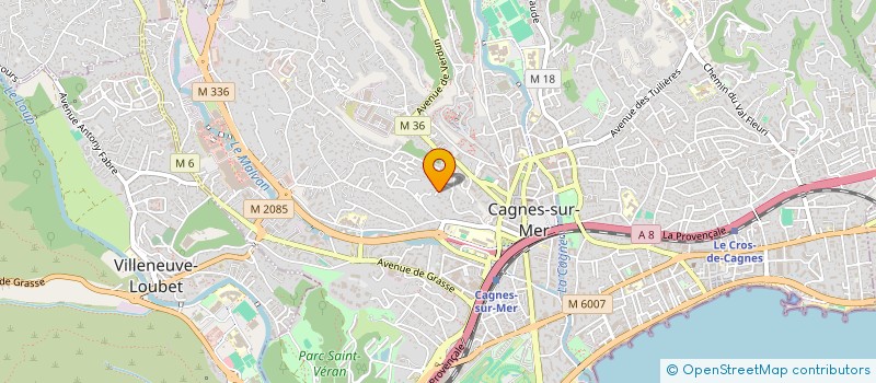 localisation de l'entreprise ECOLE LA FONTAINE à CAGNES-SUR-MER