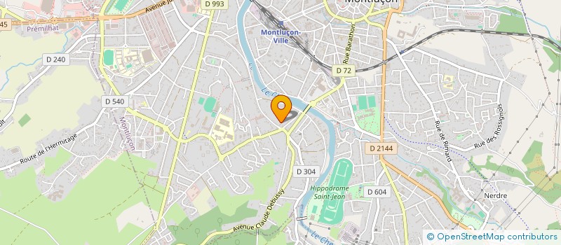 localisation de l'entreprise ECOLE LA FONTAINE à MONTLUCON