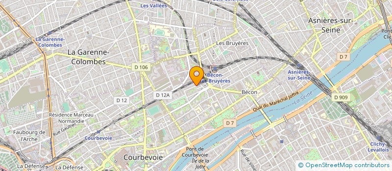 localisation de l'entreprise ECOLE LES VIGNES COURBEVOIE  COURBEVOIE