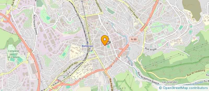 localisation de l'entreprise ECOLE LIBRE DE FILLES à SAINT-ETIENNE