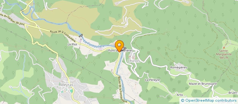 localisation de l'entreprise ECOLE LOCALE ET ITINERANTE DE LA PIERRE SECHE  CHIROLS