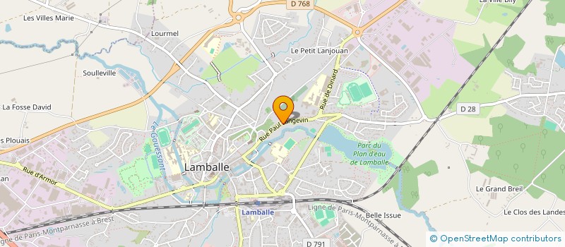 localisation de l'entreprise ECOLE LONG HO DE LAMBALLE à LAMBALLE-ARMOR