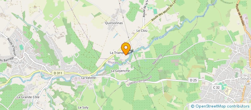 localisation de l'entreprise ECOLE LYONNAISE DE SABRE JAPONAIS KENDO IAIDO ET DISCIPLINES ASSOCIEES  MESSIMY