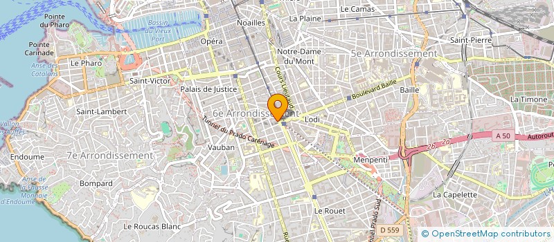 localisation de l'entreprise ECOLE MARSEILLAISE DE PHLEBOLOGIE  MARSEILLE