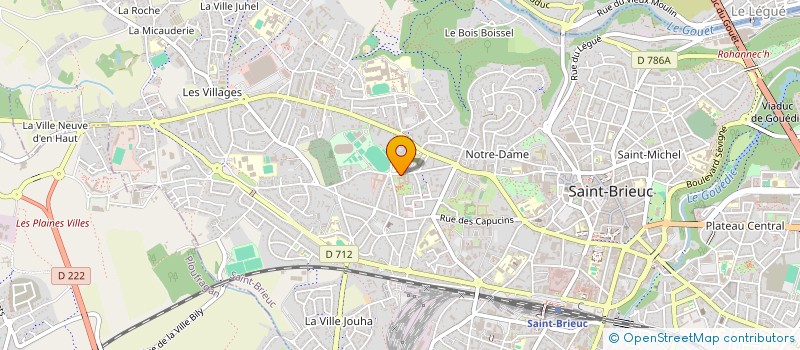 localisation de l'entreprise ECOLE MARTENOT DES COTES D ARMOR à SAINT-BRIEUC