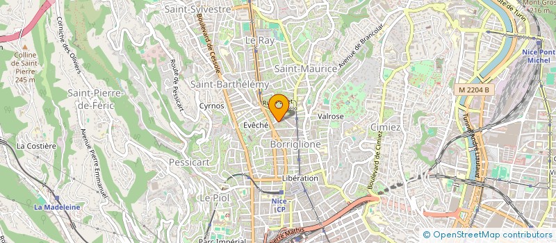 localisation de l'entreprise ECOLE MARTIALE VALROSE (E.M.V.) à NICE