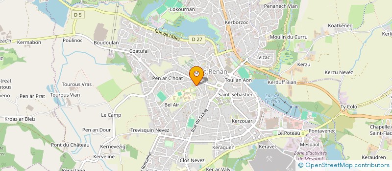 localisation de l'entreprise ECOLE MATERNELLE ET PRIMAIRE NOTRE DAME DE LIESSE à SAINT-RENAN