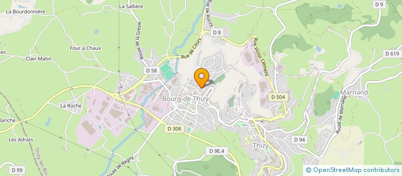 localisation de l'entreprise ECOLE MATERNELLE JOSEPH DEPIERRE à THIZY LES BOURGS