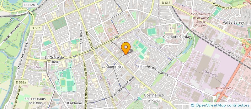 localisation de l'entreprise ECOLE MATERNELLE LES CORMORANS à CAEN