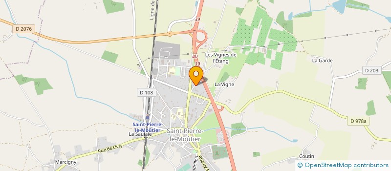 localisation de l'entreprise ECOLE MATERNELLE PRIVEE ST JOSEPH  SAINT-PIERRE-LE-MOUTIER