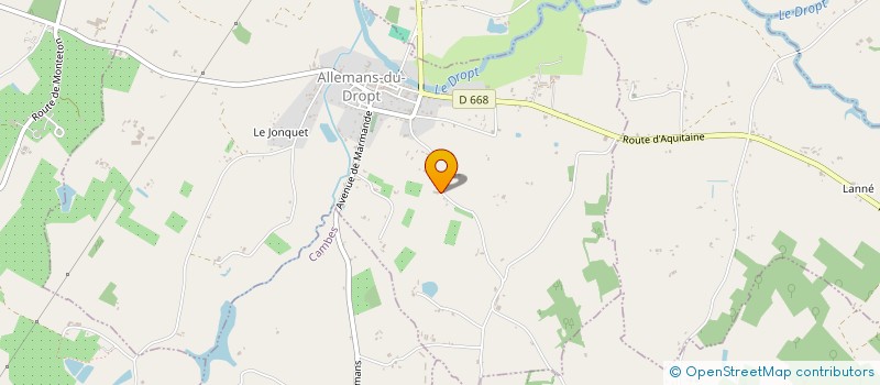 localisation de l'entreprise ECOLE MIRAMONTAISE DES ARTS MARTIAUX  MIRAMONT-DE-GUYENNE