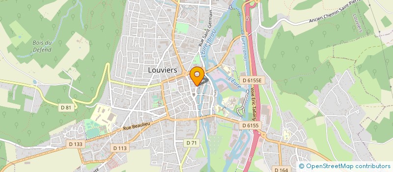 localisation de l'entreprise ECOLE MODERNE DE CONDUITE à LOUVIERS