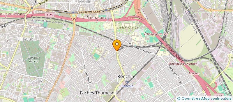 localisation de l'entreprise ECOLE MODERNE DE MUSIQUE à LILLE