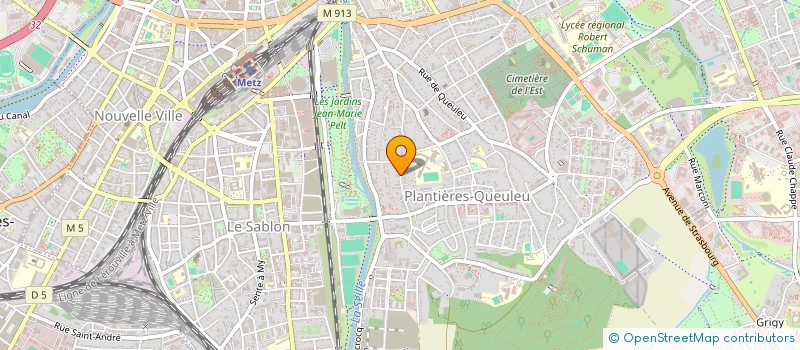 localisation de l'entreprise ECOLE MONTECHERRY  METZ