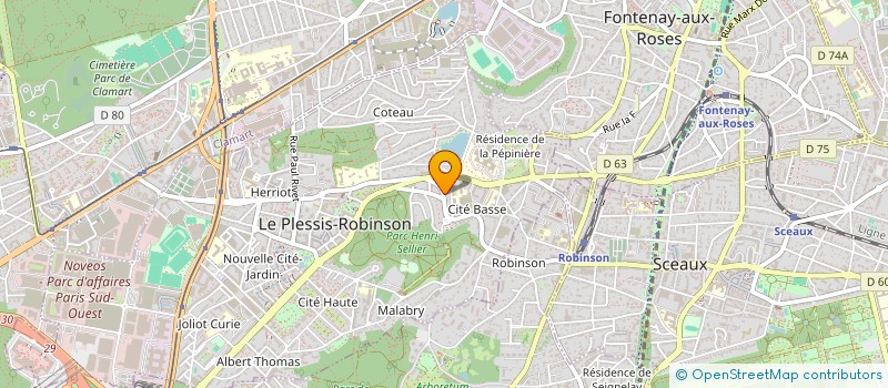 localisation de l'entreprise ECOLE MONTESSORI 21 DE CHATEANAY-MALABRY  LE PLESSIS-ROBINSON