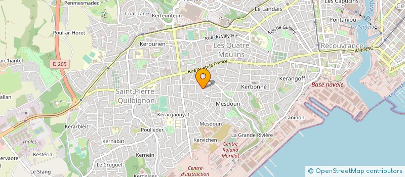 localisation de l'entreprise ECOLE MONTESSORI DE BREST à BREST