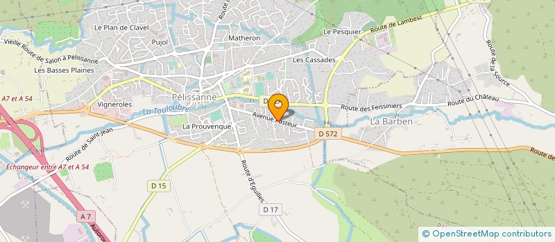 localisation de l'entreprise ECOLE MONTESSORI LES OLIVIERS à PELISSANNE