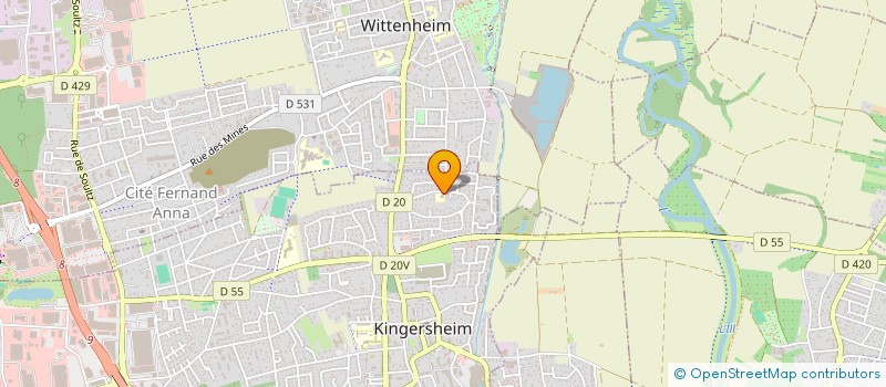 localisation de l'entreprise ECOLE MONTESSORI MULHOUSE  KINGERSHEIM