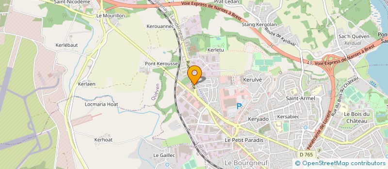 localisation de l'entreprise ECOLE MORBIHANNAISE DE COMMERCE ET GESTION à PLOEMEUR