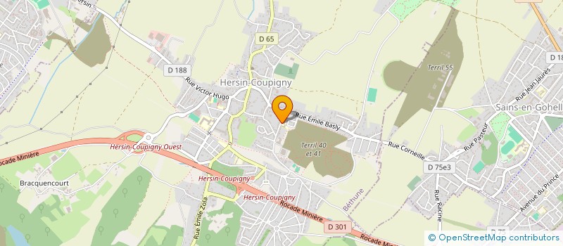 localisation de l'entreprise ECOLE MUNICIPALE DE MUSIQUE  HERSIN-COUPIGNY