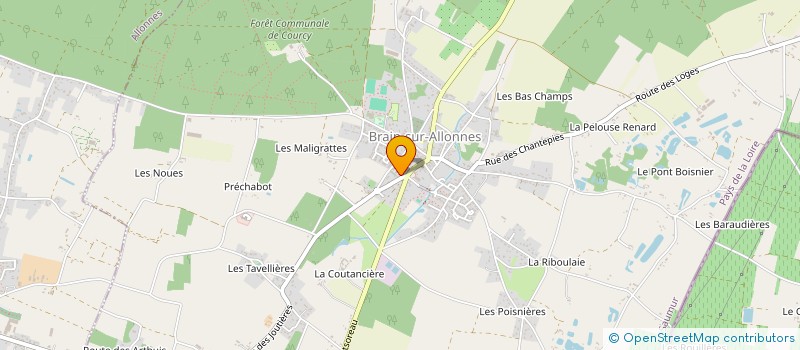 localisation de l'entreprise ECOLE MUSIQUE  BRAIN-SUR-ALLONNES