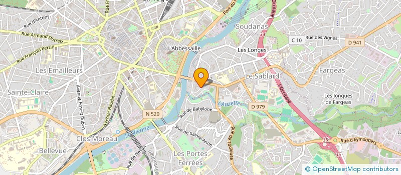 localisation de l'entreprise ECOLE MUSIQUE DE LA FAUVETTE LIMOUSINE à LIMOGES