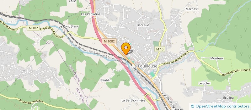 localisation de l'entreprise ECOLE MUSIQUE ET DANSE LA FOUILLOUSE  LA FOUILLOUSE