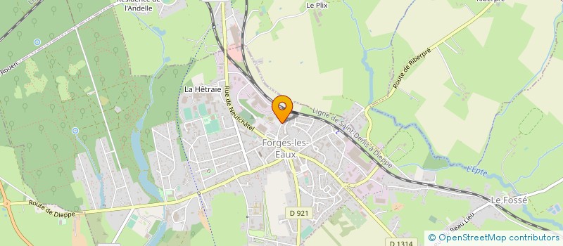 localisation de l'entreprise ECOLE MUSIQUE FORGES LES EAUX ET SON CANTON  FORGES-LES-EAUX