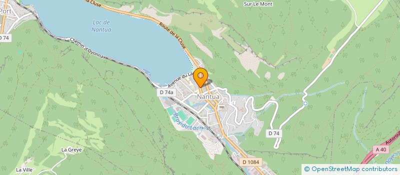 localisation de l'entreprise ECOLE MUSIQUE HAUT BUGEY à NANTUA