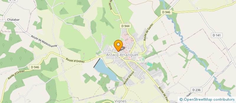 localisation de l'entreprise ECOLE MUSIQUE INTERCOM CANTON D ARZACQ à ARZACQ-ARRAZIGUET