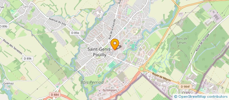 localisation de l'entreprise ECOLE MUSIQUE INTERCOMMUNALE PAYS DE GEX à SAINT-GENIS-POUILLY