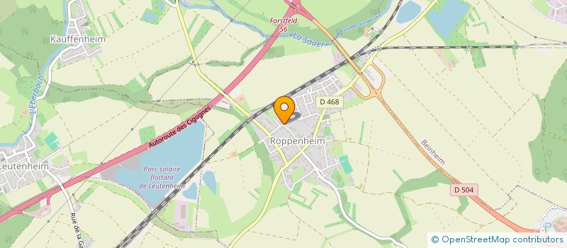 localisation de l'entreprise ECOLE MUSIQUE ROPPENHEIM  ROPPENHEIM