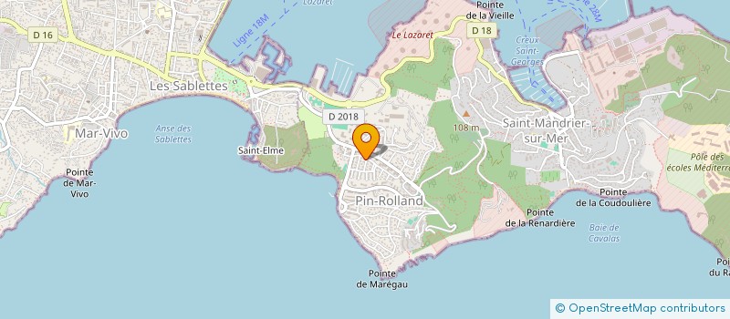 localisation de l'entreprise ECOLE MUSIQUE ST MANDRIER à SAINT-MANDRIER-SUR-MER