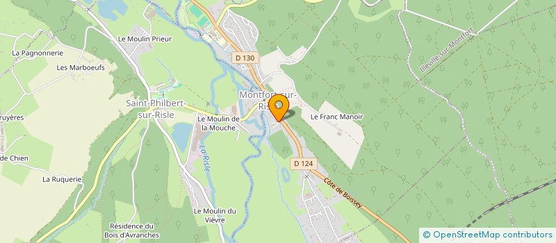 localisation de l'entreprise ECOLE MUSIQUE VAL DE RISLE  MONTFORT-SUR-RISLE