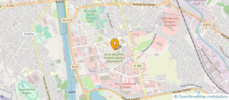 localisation de l'entreprise ECOLE NATIONALE D'ADMINISTRATION PENITENTIAIRE à AGEN