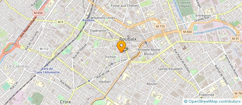 localisation de l'entreprise ECOLE NATIONALE DE PROTECTION JUDICIAIRE DE LA JEUNESSE  ROUBAIX
